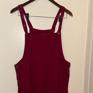Trendy Boutique Burgundy Jumpsuit - Size L